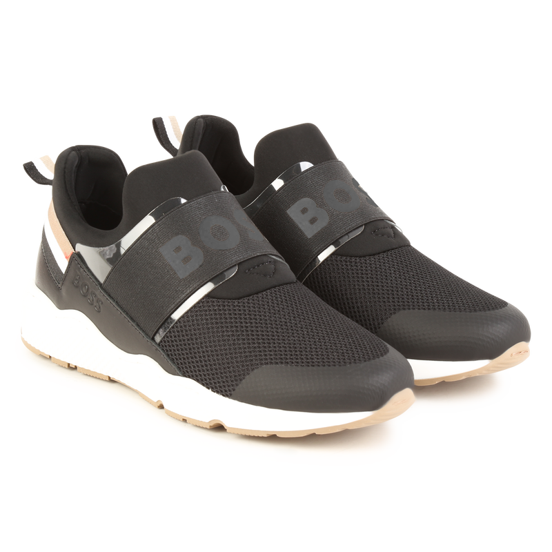 Sneakers with elastic