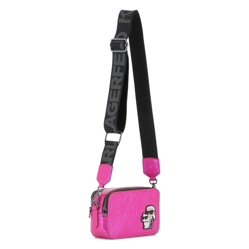 Crinkle coated textile handbag KARL LAGERFELD KIDS 
                        GIRL