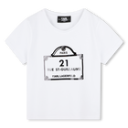 T-shirt with prints KARL LAGERFELD KIDS 
                    GIRL