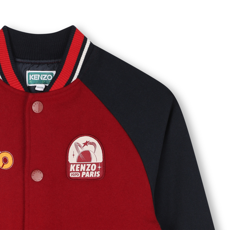 Bomber jacket with snap closure KENZO KIDS 
                        UNISEX