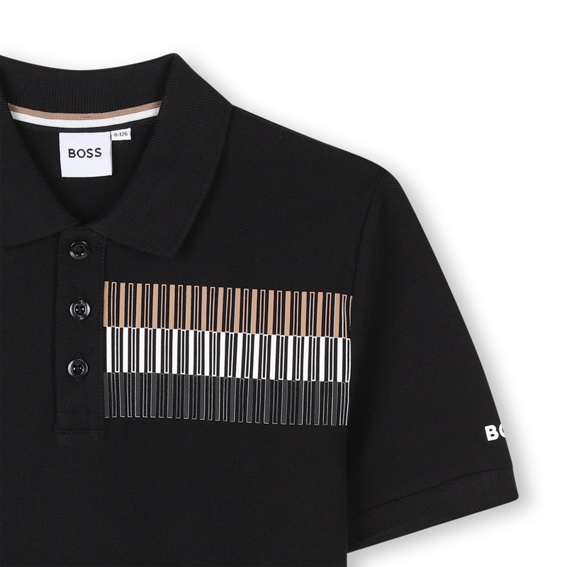 Straight polo with stripes BOSS 
                        BOY