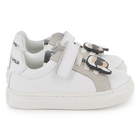 Low-top cowhide sneakers KARL LAGERFELD KIDS 
                    UNISEX