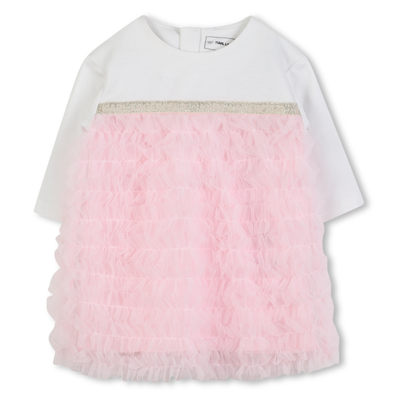 Cotton formal dress KARL LAGERFELD KIDS 
                    GIRL