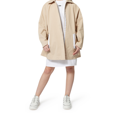 Cotton dress with sequins DKNY GIRL