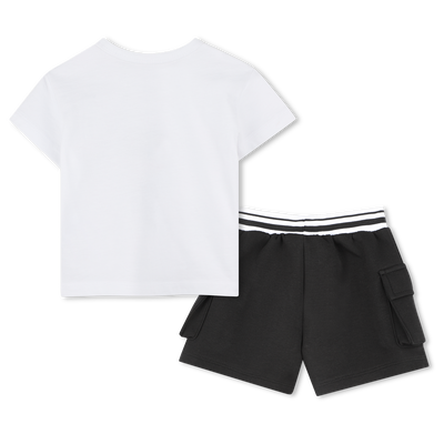 Shorts and T-shirt set KARL LAGERFELD KIDS BOY