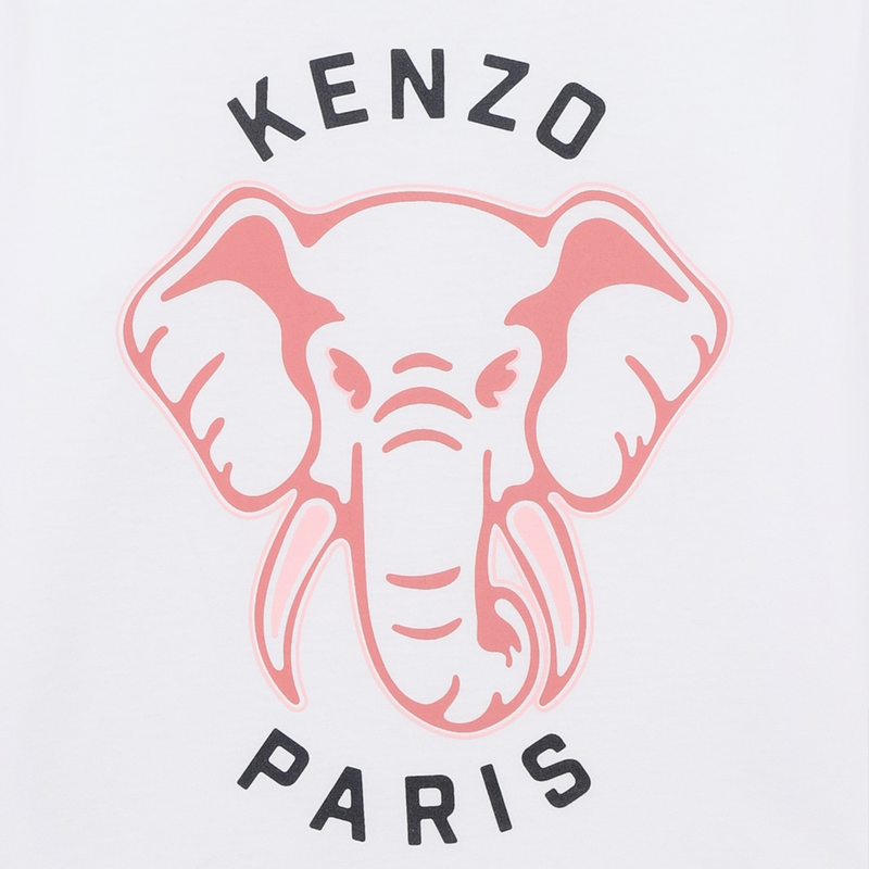 Long-Sleeved Cotton T-Shirt KENZO KIDS 
                    GIRL