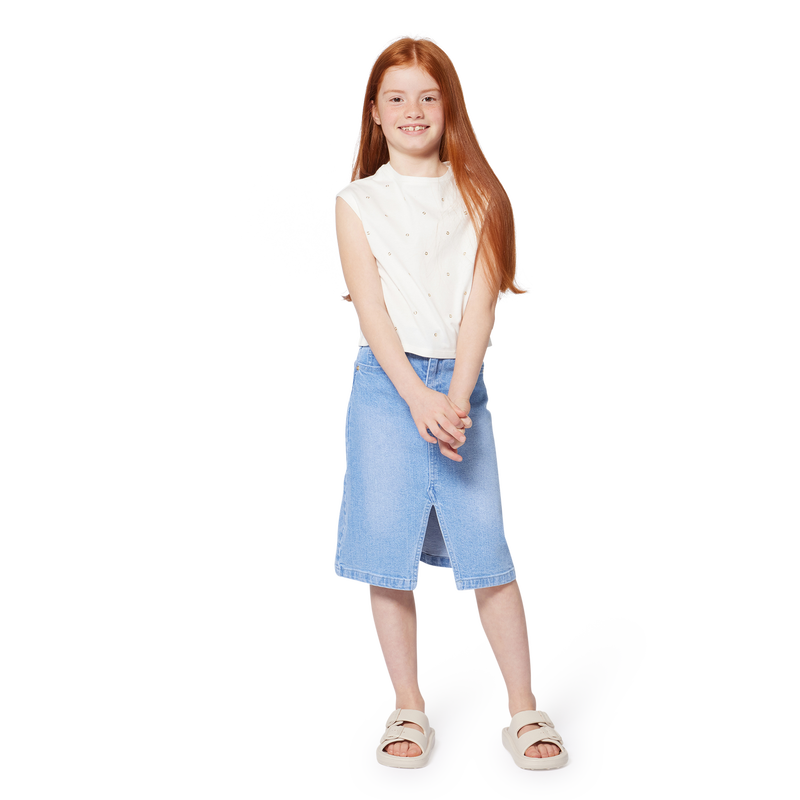 Denim midi skirt MICHAEL KORS 
                        GIRL