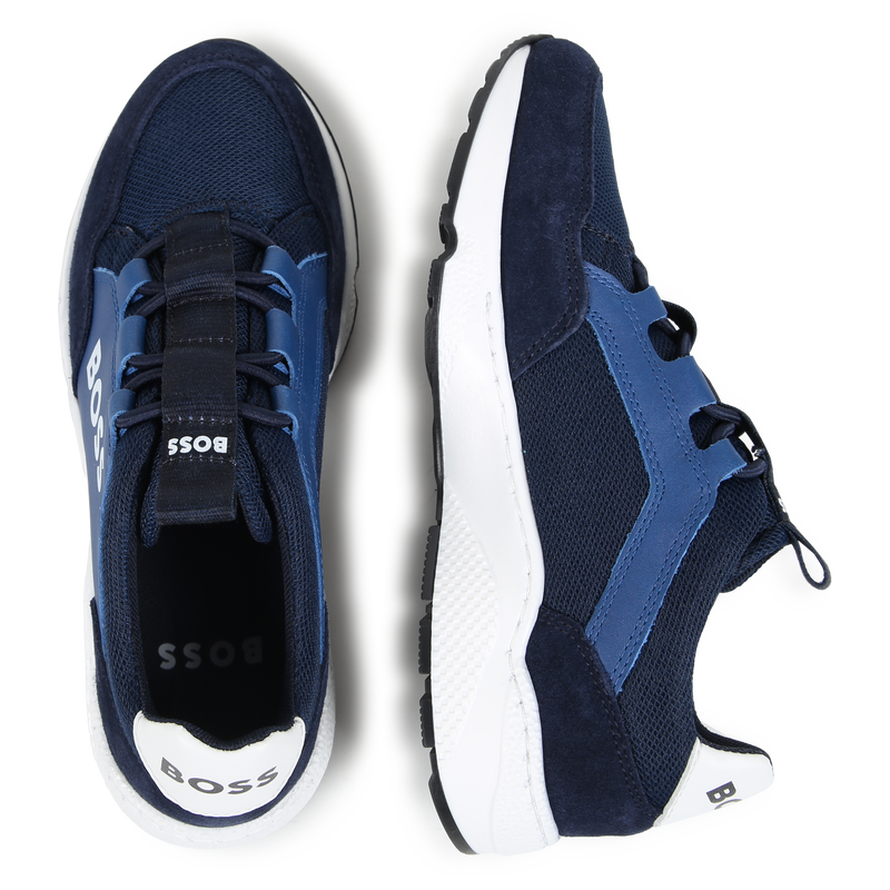Elasticated Lace-Up Sneakers BOSS 
                    BOY