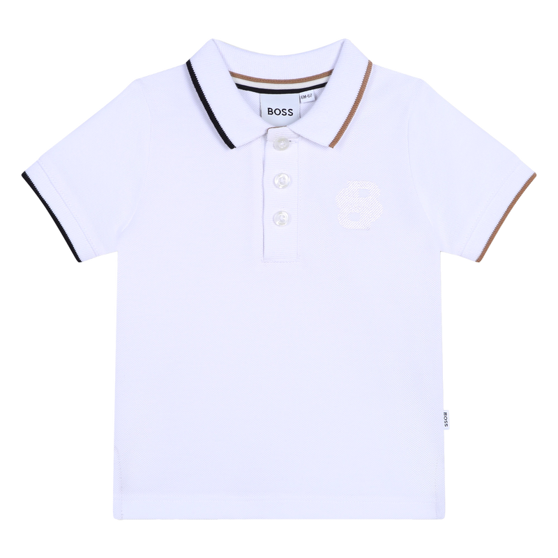 Striped Cotton Polo BOSS 
                    BOY