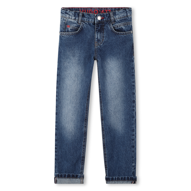5-pocket cotton jeans HUGO 
                        BOY