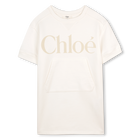 Short-Sleeved Dress, OFFWHITE, hi-res