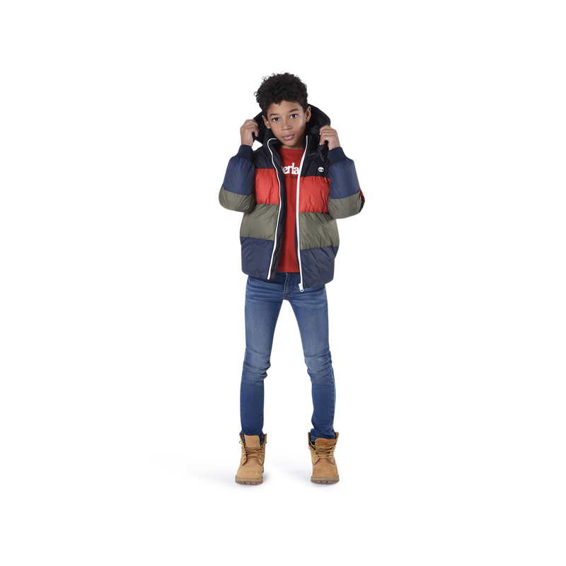 Striped water-repellent parka TIMBERLAND 
                    BOY
