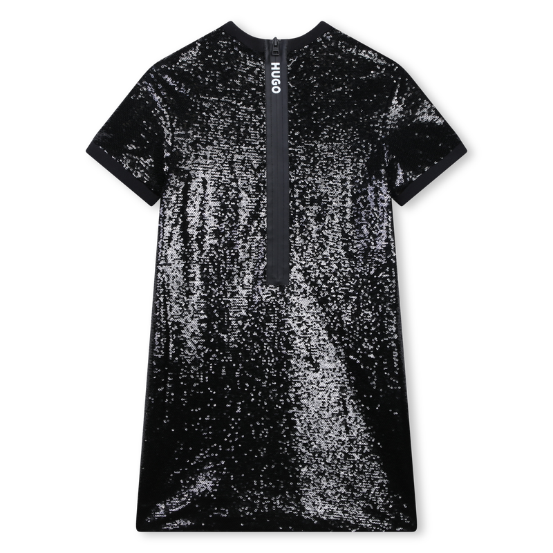 Short-Sleeved Sequin Dress HUGO 
                    GIRL