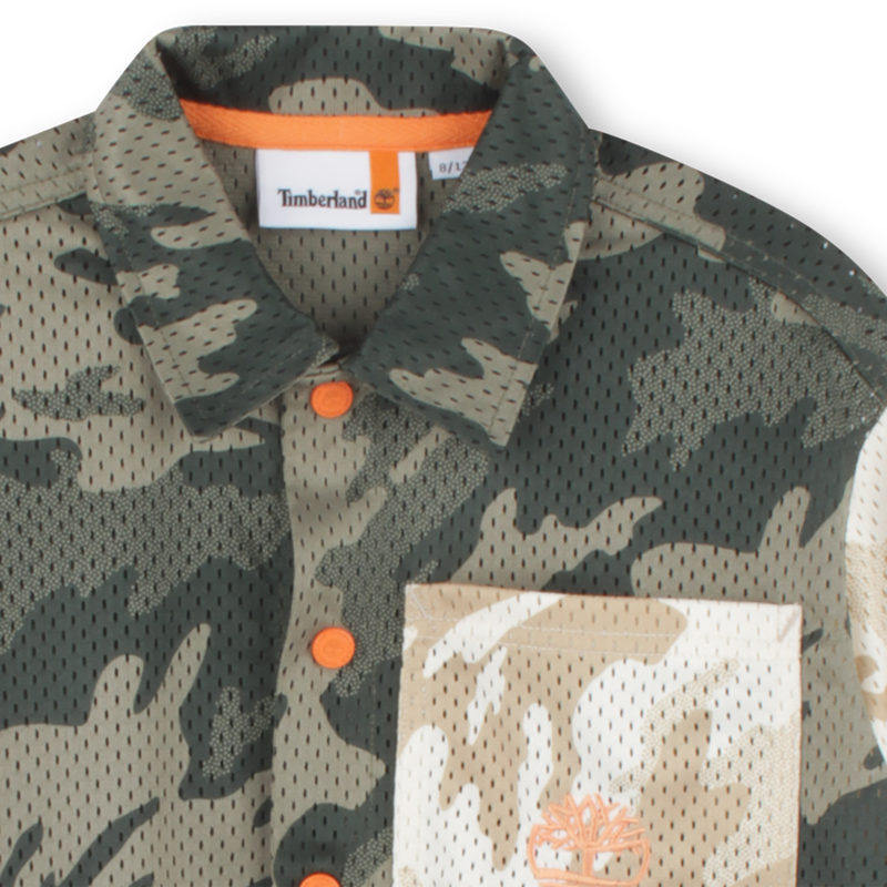 Printed press-stud shirt TIMBERLAND 
                        BOY