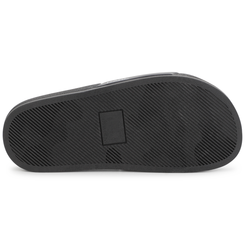 Logo branded slide sandals