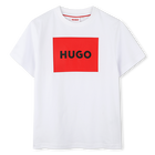 Short-sleeved cotton T-shirt, WHITE, hi-res