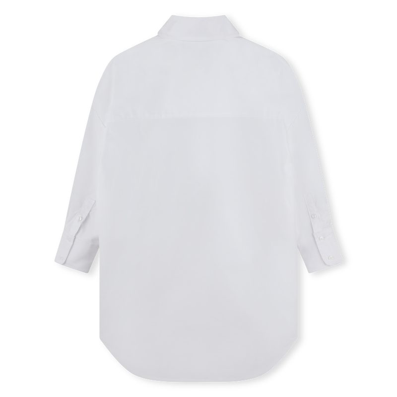 Poplin Shirt Dress KARL LAGERFELD KIDS 
                        GIRL