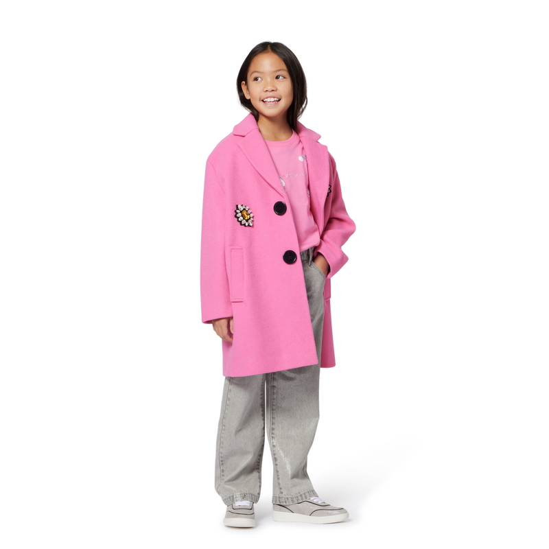 Pea coat in woollen cloth MARC JACOBS 
                        GIRL