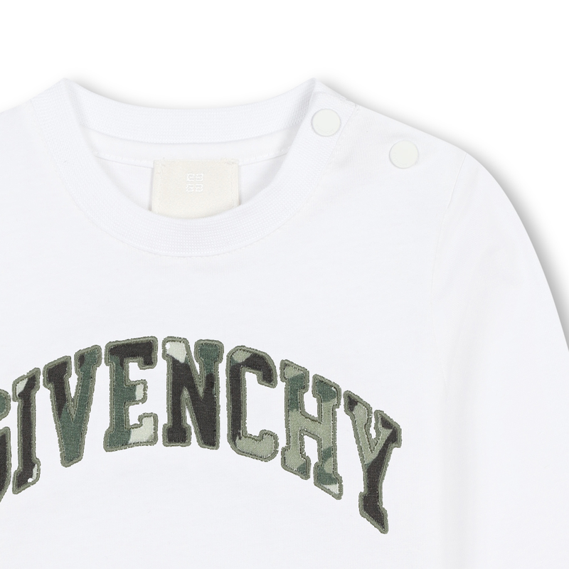 Long-Sleeved Cotton T-Shirt GIVENCHY 
                    BOY