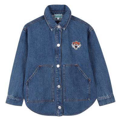 Cotton denim shirt KENZO KIDS BOY