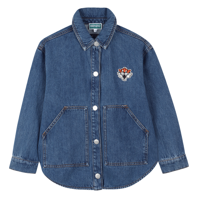 Cotton denim shirt KENZO KIDS 
                        BOY