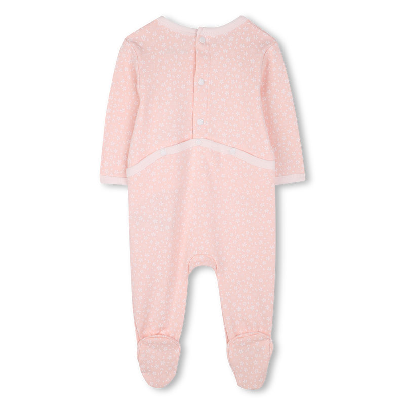 Cotton press-stud pajamas KENZO KIDS 
                        GIRL