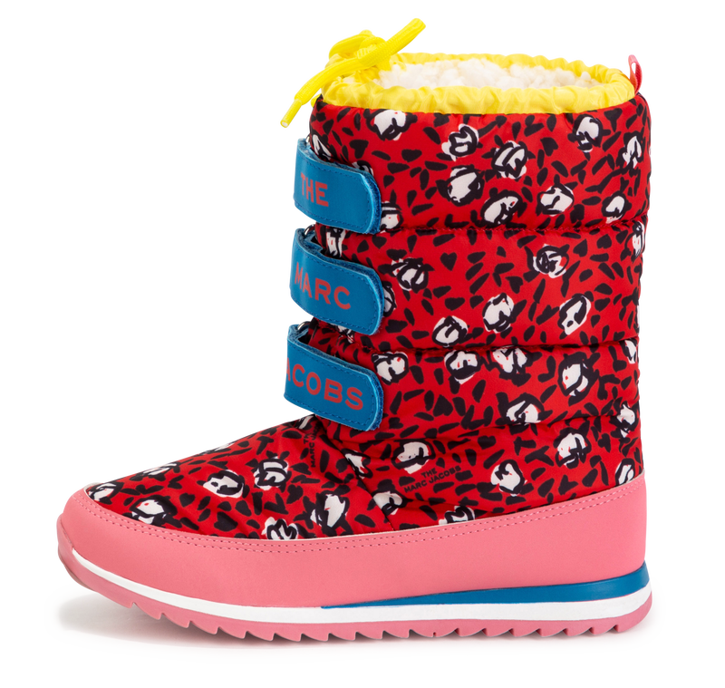 Printed moon boots