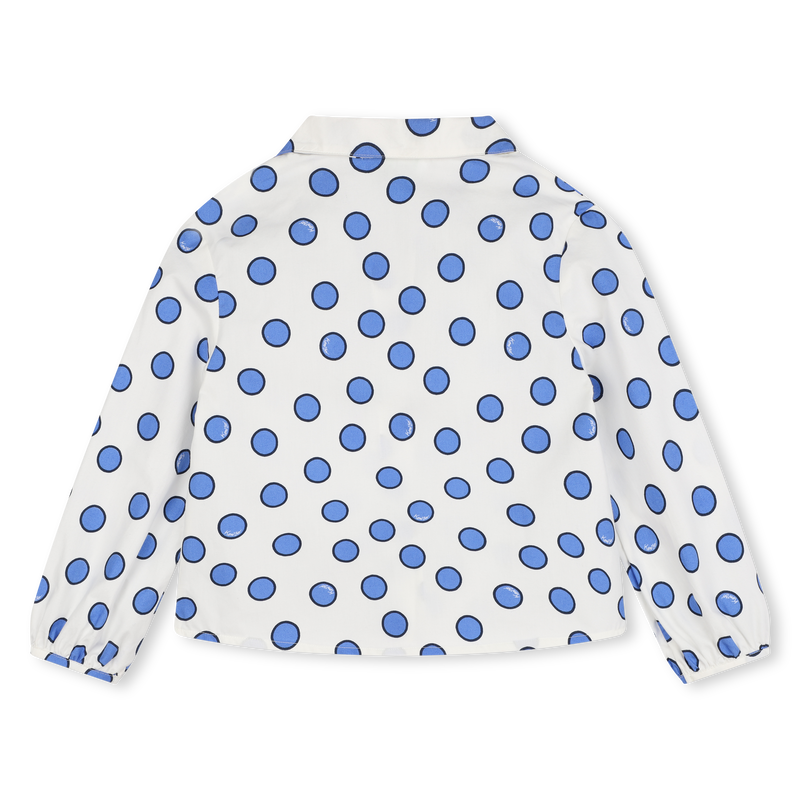 Cotton Polka-Dot Shirt KENZO KIDS 
                    GIRL
