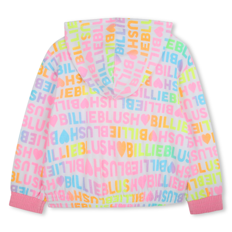Zipped terry cloth hoody BILLIEBLUSH 
                    GIRL