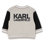 Cardigan and pants set in double jersey KARL LAGERFELD KIDS 
                    BOY