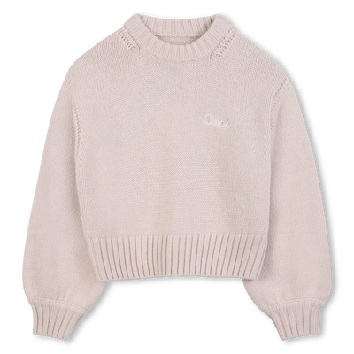 Knit round neck sweater CHLOE GIRL