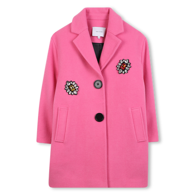Pea coat in woollen cloth MARC JACOBS GIRL