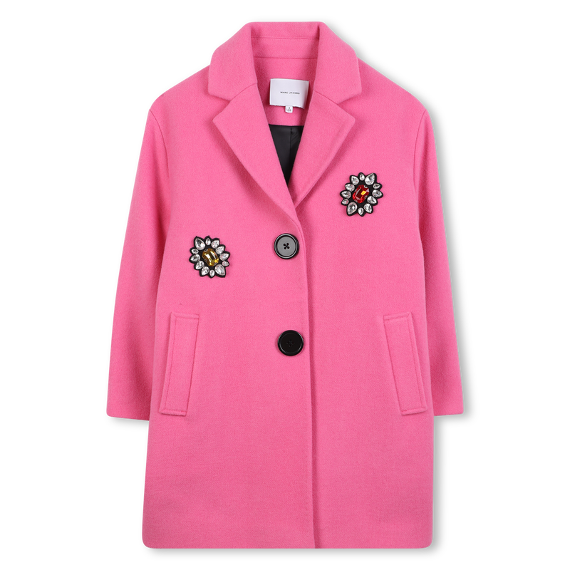 Pea coat in woollen cloth MARC JACOBS 
                        GIRL