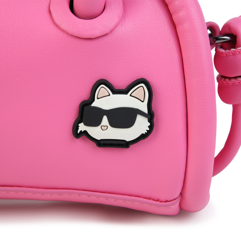 Zip-Up Coated Fabric Handbag KARL LAGERFELD KIDS 
                    GIRL