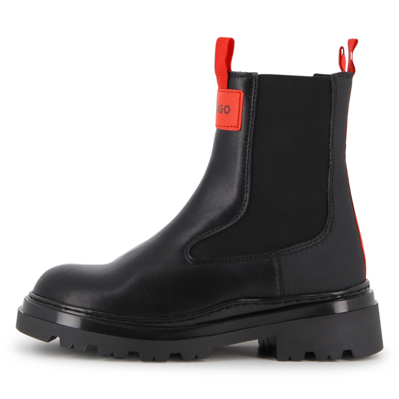 Cowhide leather ankle boots HUGO 
                    GIRL