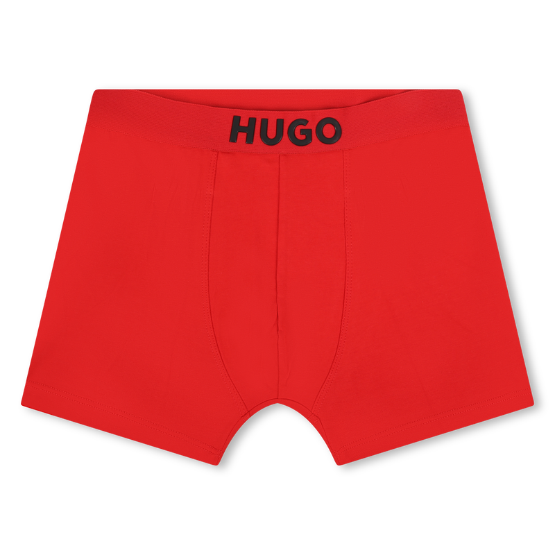 Cotton Boxers (Pack Of 2) HUGO 
                    BOY