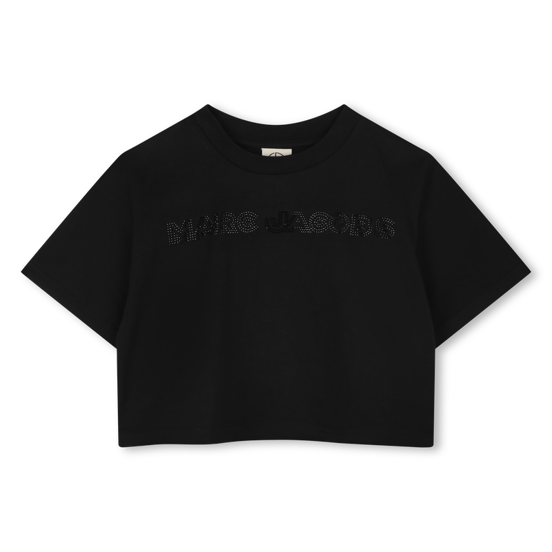 Cropped T-shirt with diamant&eacute;s MARC JACOBS 
                        GIRL