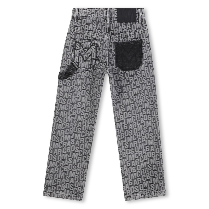 Jacquard denim trousers MARC JACOBS 
                        BOY