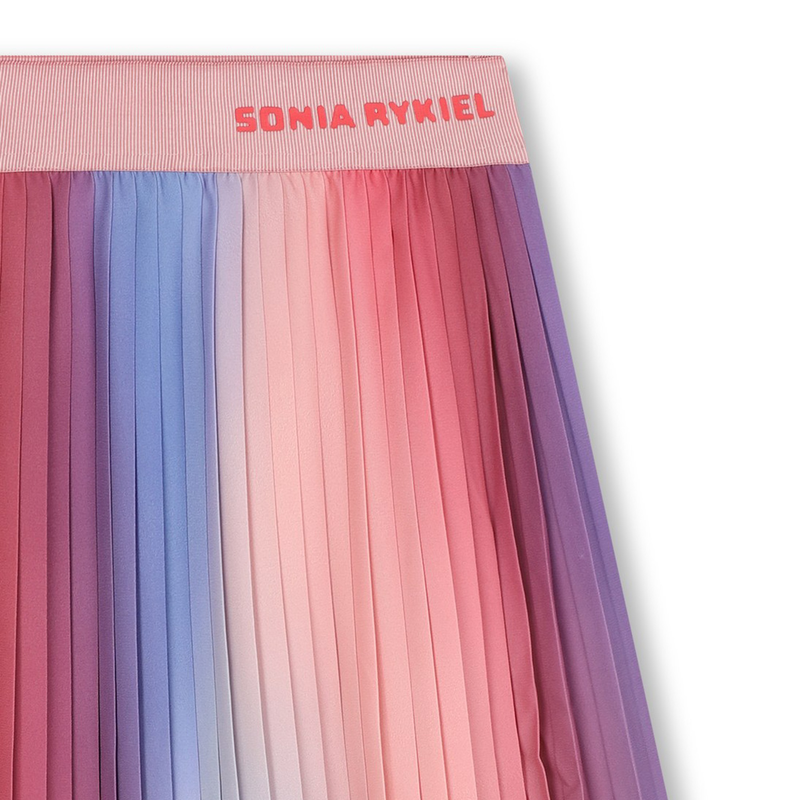 Pleated And Printed Skirt SONIA RYKIEL 
                    GIRL