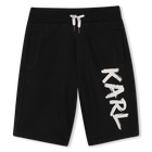 Cotton Bermuda Shorts, BLACK, hi-res