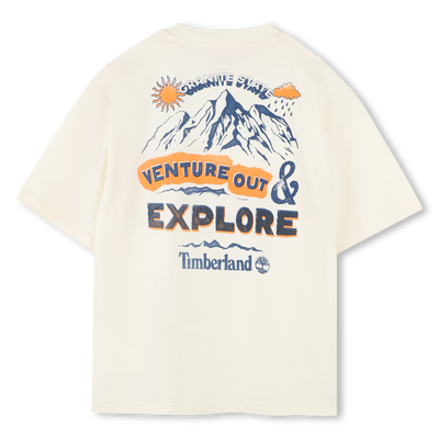 Loose mountain-print T-shirt TIMBERLAND BOY