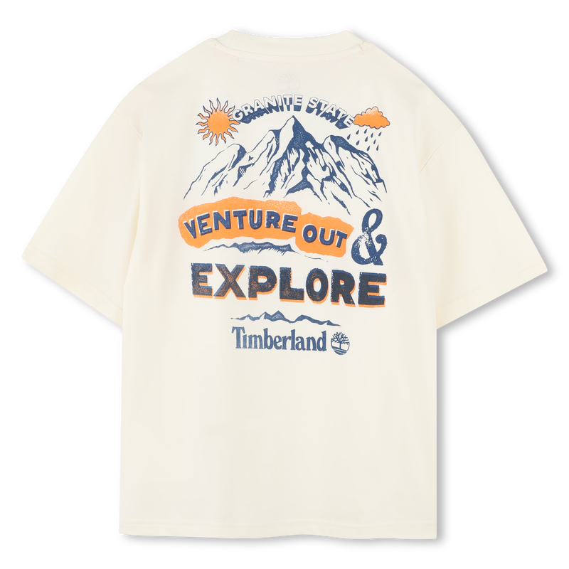 Loose mountain-print T-shirt TIMBERLAND 
                    BOY