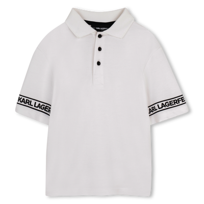 Short-Sleeved Polo Shirt KARL LAGERFELD KIDS BOY
