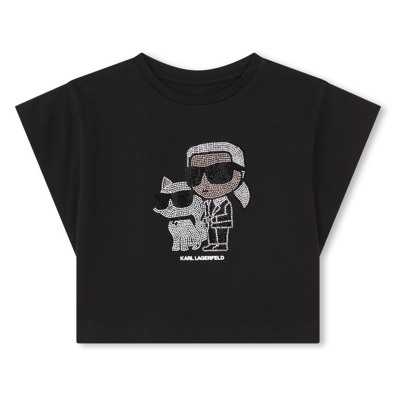 Diamanté Illustration Top KARL LAGERFELD KIDS 
                    GIRL