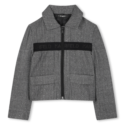 Jacket with rhinestones KARL LAGERFELD KIDS GIRL
