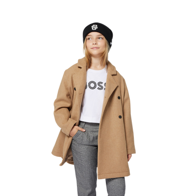 Pleated Cotton Trousers BOSS GIRL