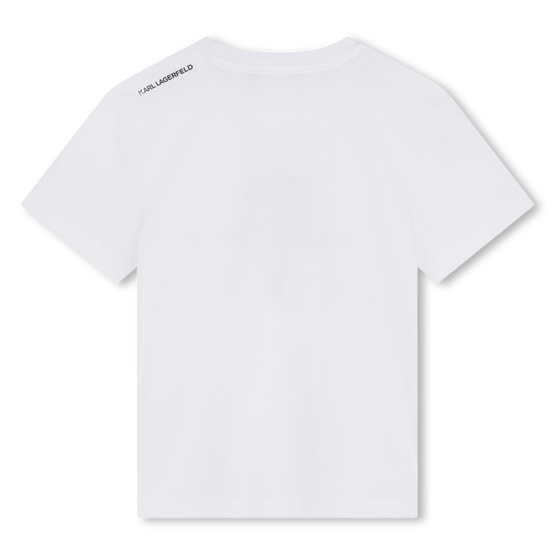 Short-Sleeved Cotton T-Shirt KARL LAGERFELD KIDS 
                    BOY