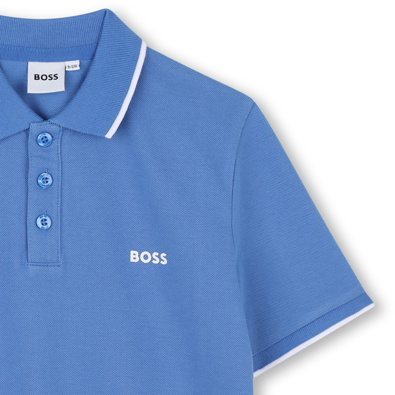 Cotton Piqu&eacute; Polo BOSS 
                        BOY