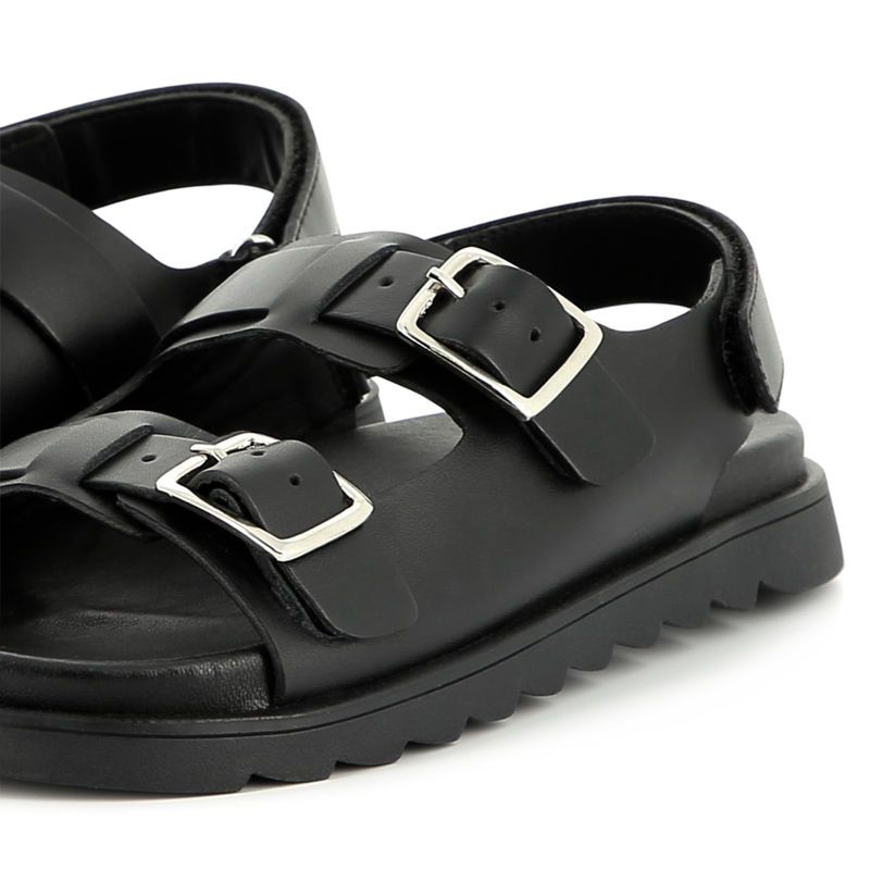 Buckled leather sandals MARC JACOBS 
                        BOY