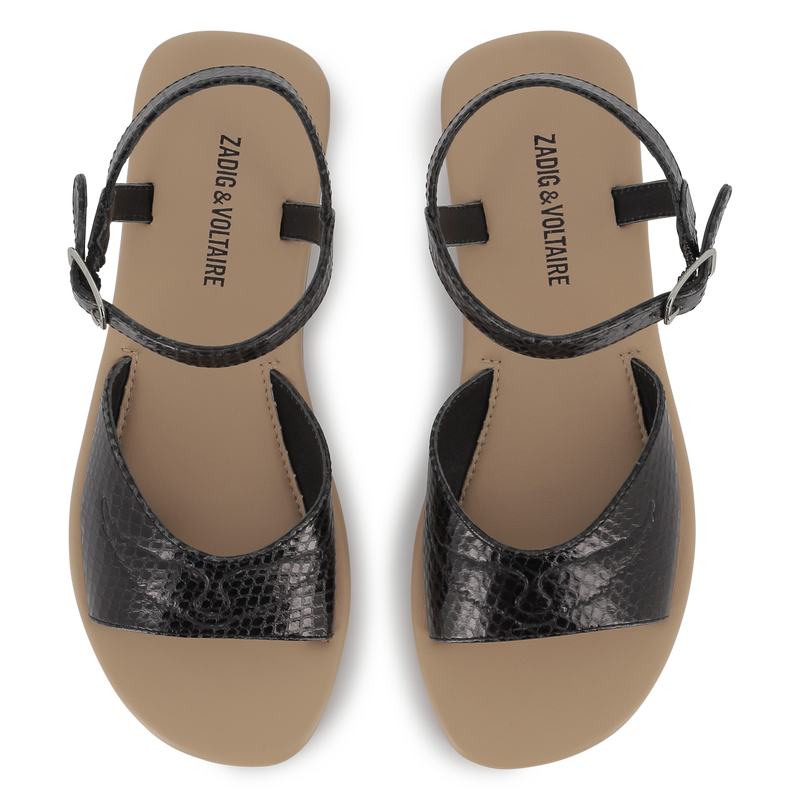 Buckled leather sandals ZADIG & VOLTAIRE 
                        GIRL